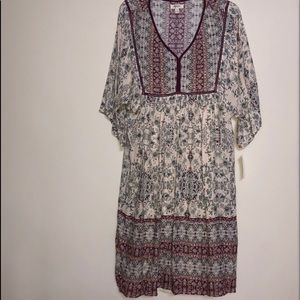 NWT Style & Co Boho Chic Shift Dress M